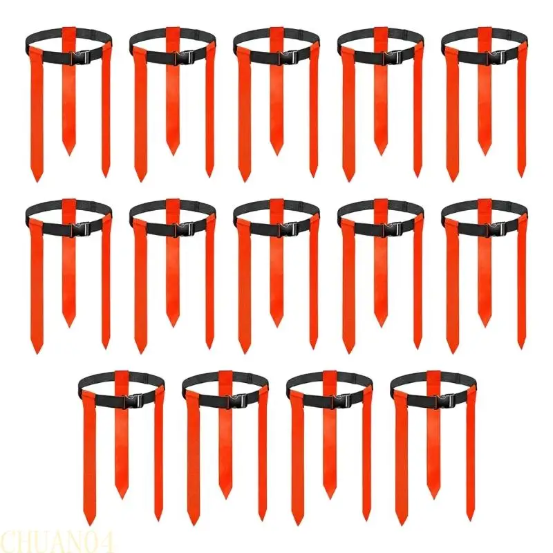 A1A2 14 قطعة حزام كرة القدم الخصر العلم كرة القدم مشبك حزام معدات تدريب كرة القدم