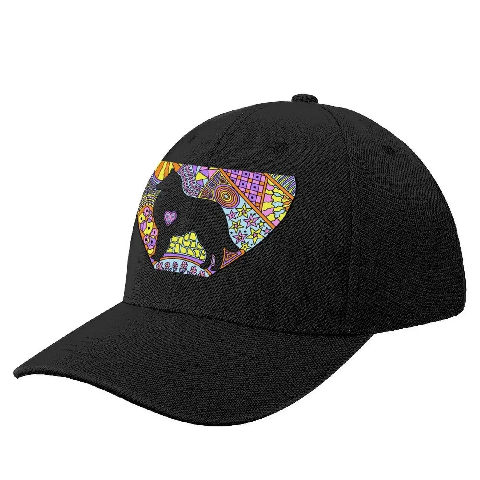 

Zentangle Belgian in pastels Baseball Cap Sports Cap Icon Hat Baseball Cap Luxury Man Hat Mens Tennis Women's