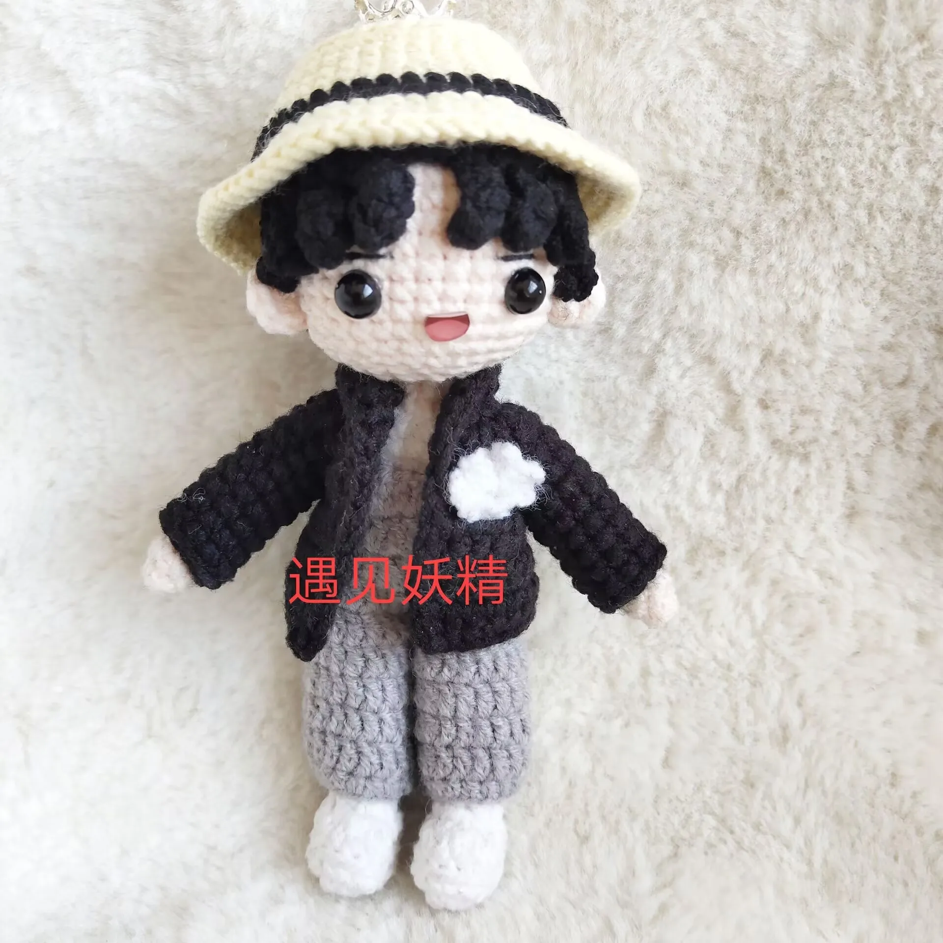 Boneka Wol Rajutan Tangan Wang Yibo Xiao Zhan, Patung Rajutan Tangan Boneka Rajutan Tangan Buatan Khusus Xiao Zhan