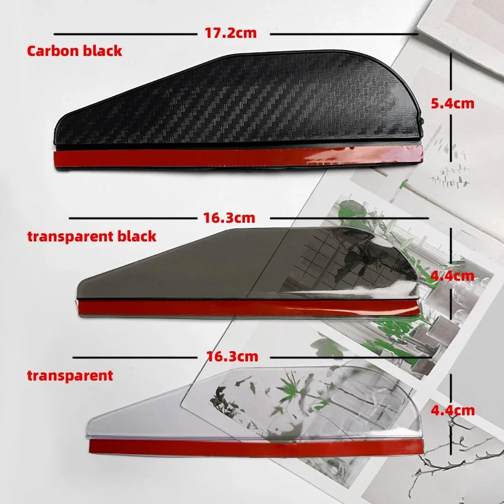 2Pcs Carbon Fiber Car Rearview Mirror Rain Visor Waterproof Sun Shade Guard Rain Eyebrow Clear Vision Auto Side Mirror Protector
