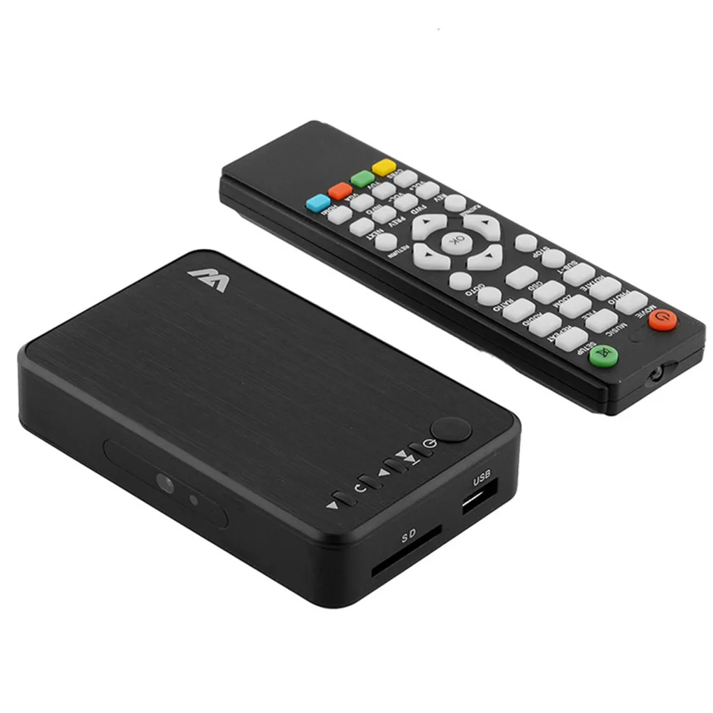 

Full HD Media Player 1080P Resolution USB External HDD Multimedia Player with HD VGA AV Output, EU Plug