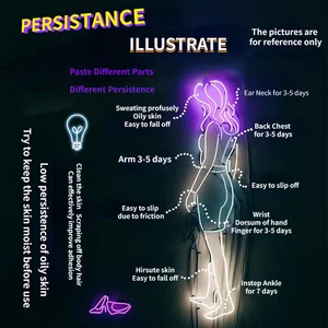 عصير الأعشاب الوشم ملصق ذكر وهمية مثير Hotwife القمر الداكن نصف ذراع البطن مقاوم للماء وهمية الرجال الهيب هوب أعلى 10 بيع الوشم للمرأة بعقب - No9