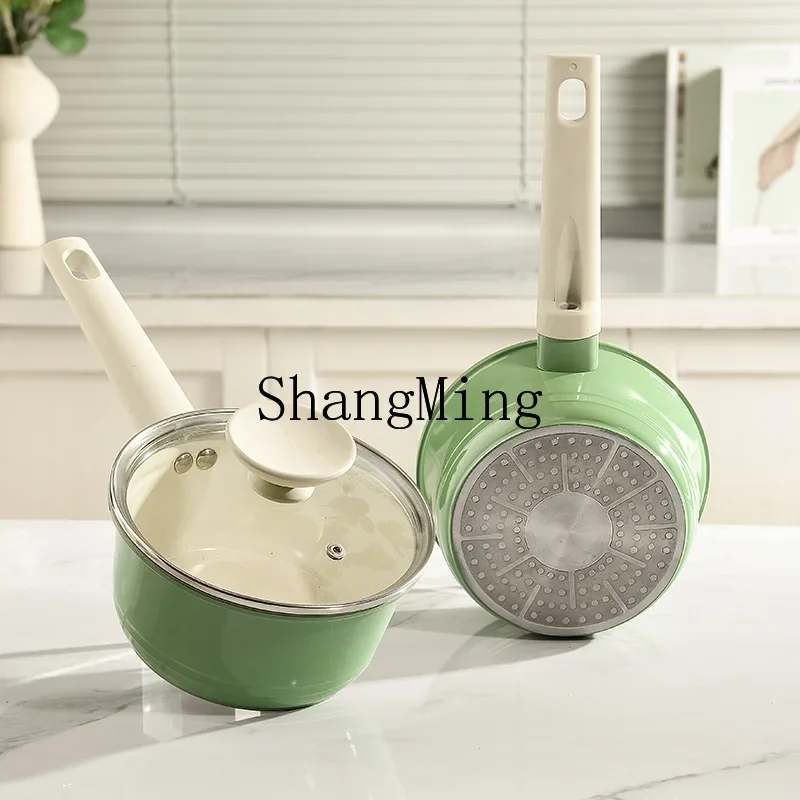 

CLL ceramic non-stick small milk pot complementary food pot, household porridge, milk and noodles cooking artifact 0 fluorine