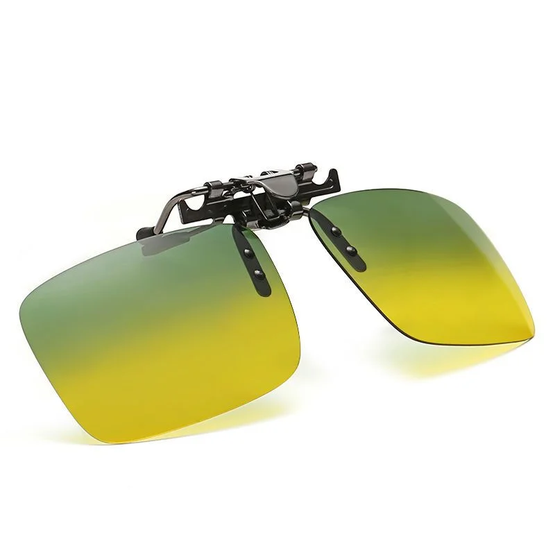 

Day and night dual-use clip polarizing light anti-glare anti-hyperbeam night vision goggles myopia sunglasses Sunglasses male an