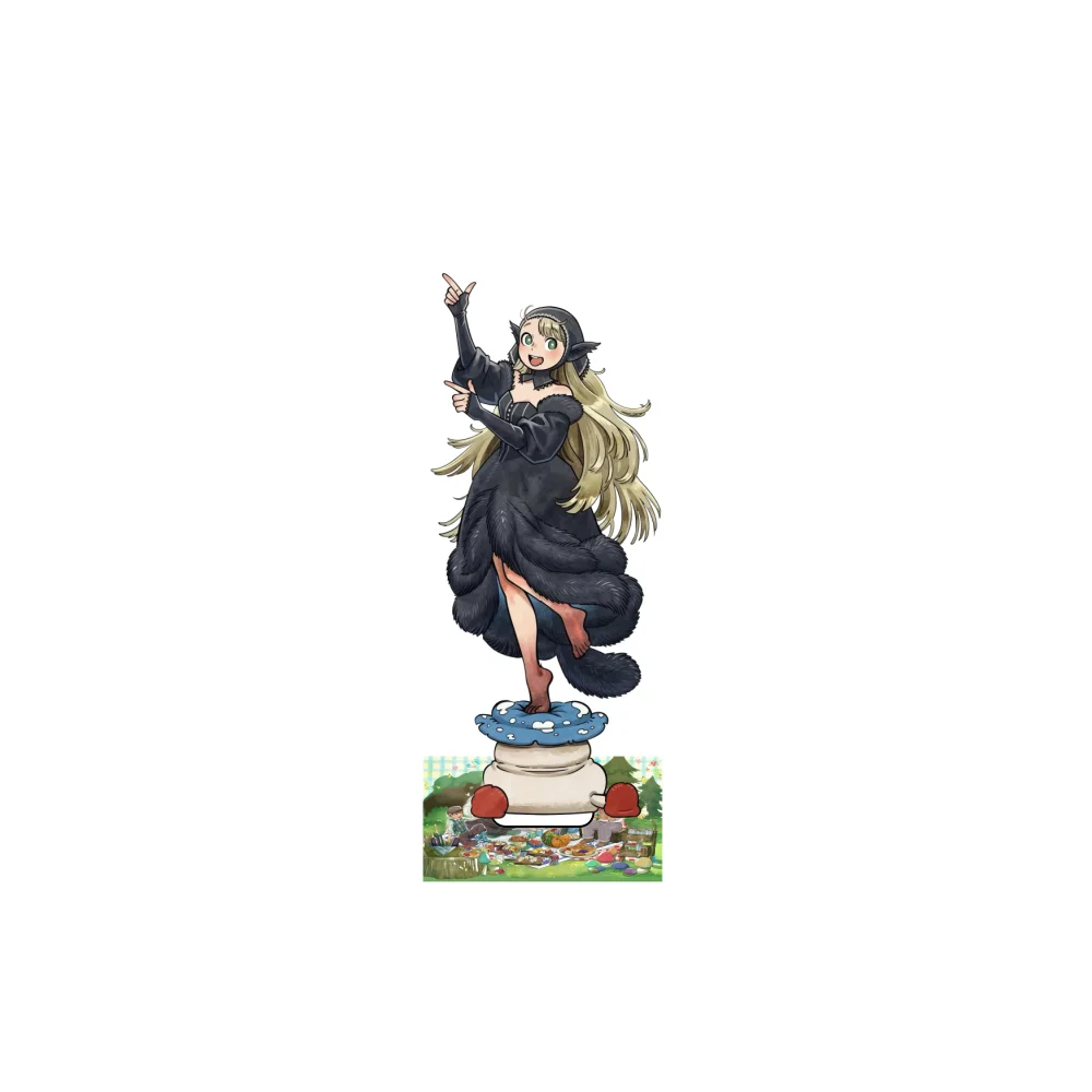 15CM Cute game Delicious In Dungeon Acrylic Stand Keychain Model Cosplay Characters Ornament Accessories Goods Collection  Gifts
