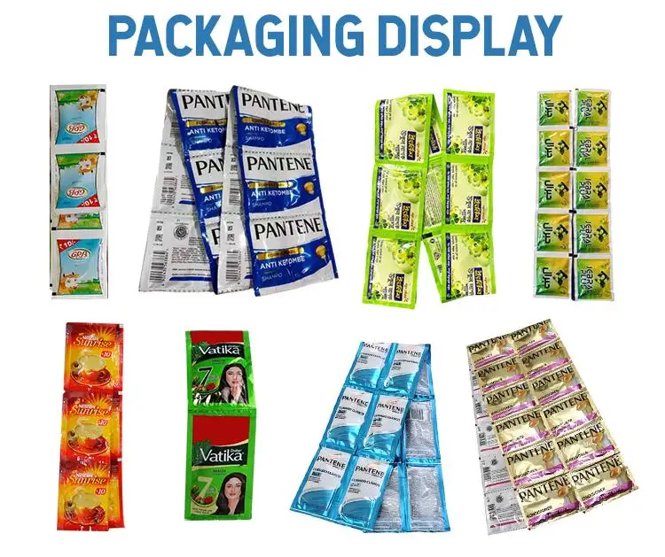 Automatic Single-use Shampoo And Body Wash Packets Packing Machine For Cosmetic Facial Cream Sachet Linking Bag Filling Machine