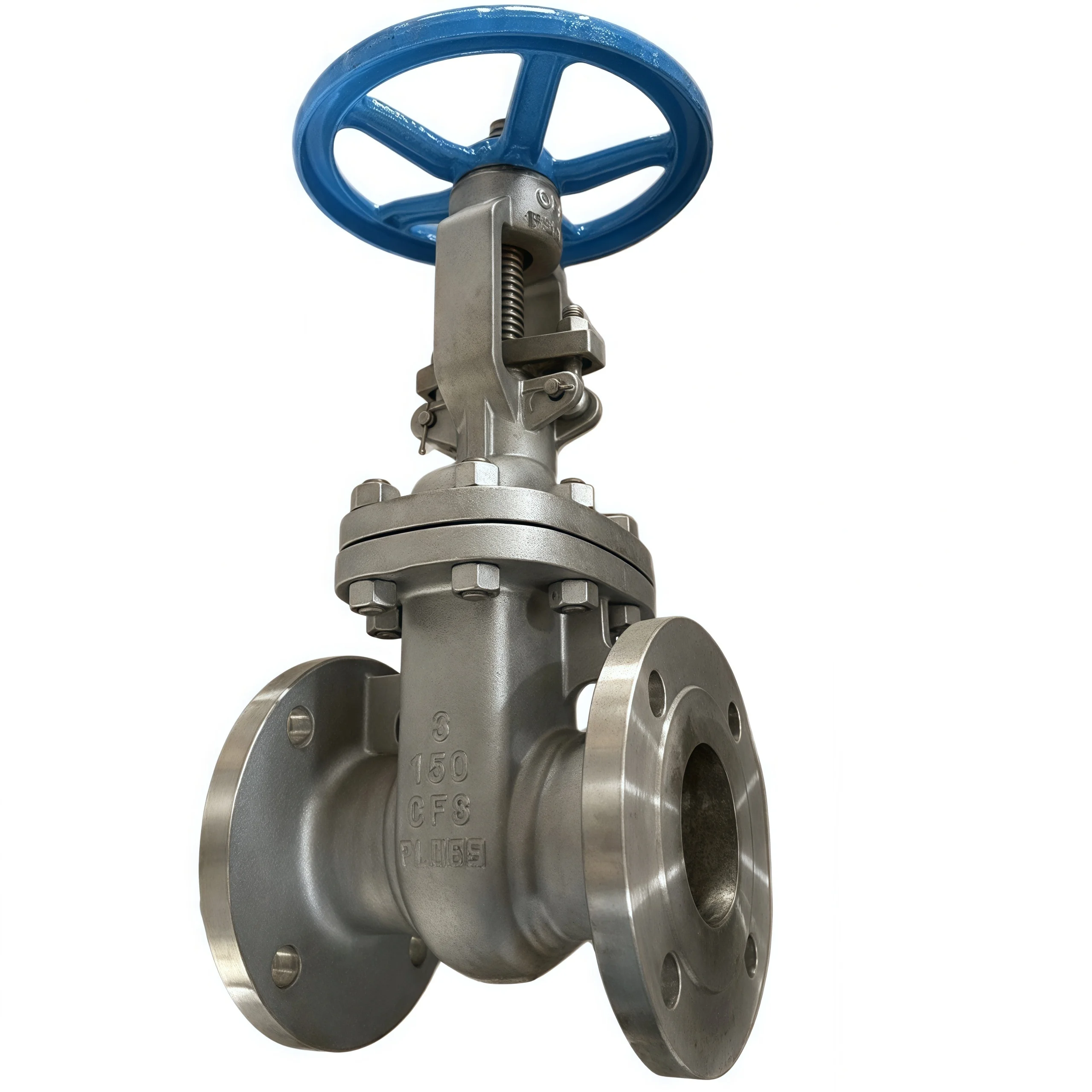 304 Stainless Steel Flanged Gate Valve 3 Inch (DN80) 150LB High Temperature Resistant Valve for Steam Ship Lines DN25/DN50/DN100