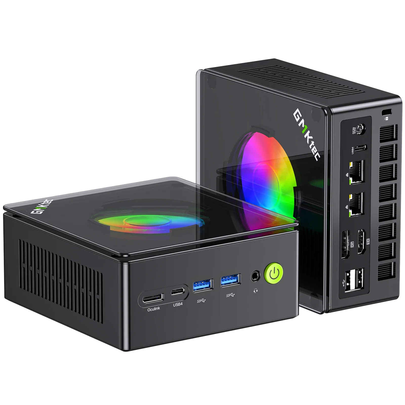 MINI PC GMKtec K11 AMD R9 8945HS DDR5 5600MHz SSD PCIe4.0 Pro Four Screen Display OCulink Desktop Gaming Computer