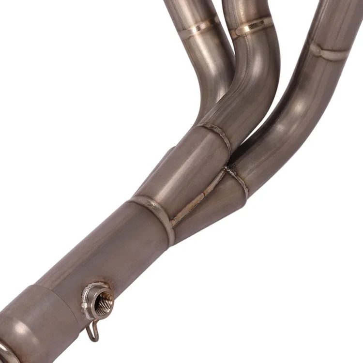 Передняя выхлопная труба мотоцикла, титановый разъем для Yamaha MT-09 FZ09 2014-2018, выхлопные системы, выхлопные трубы