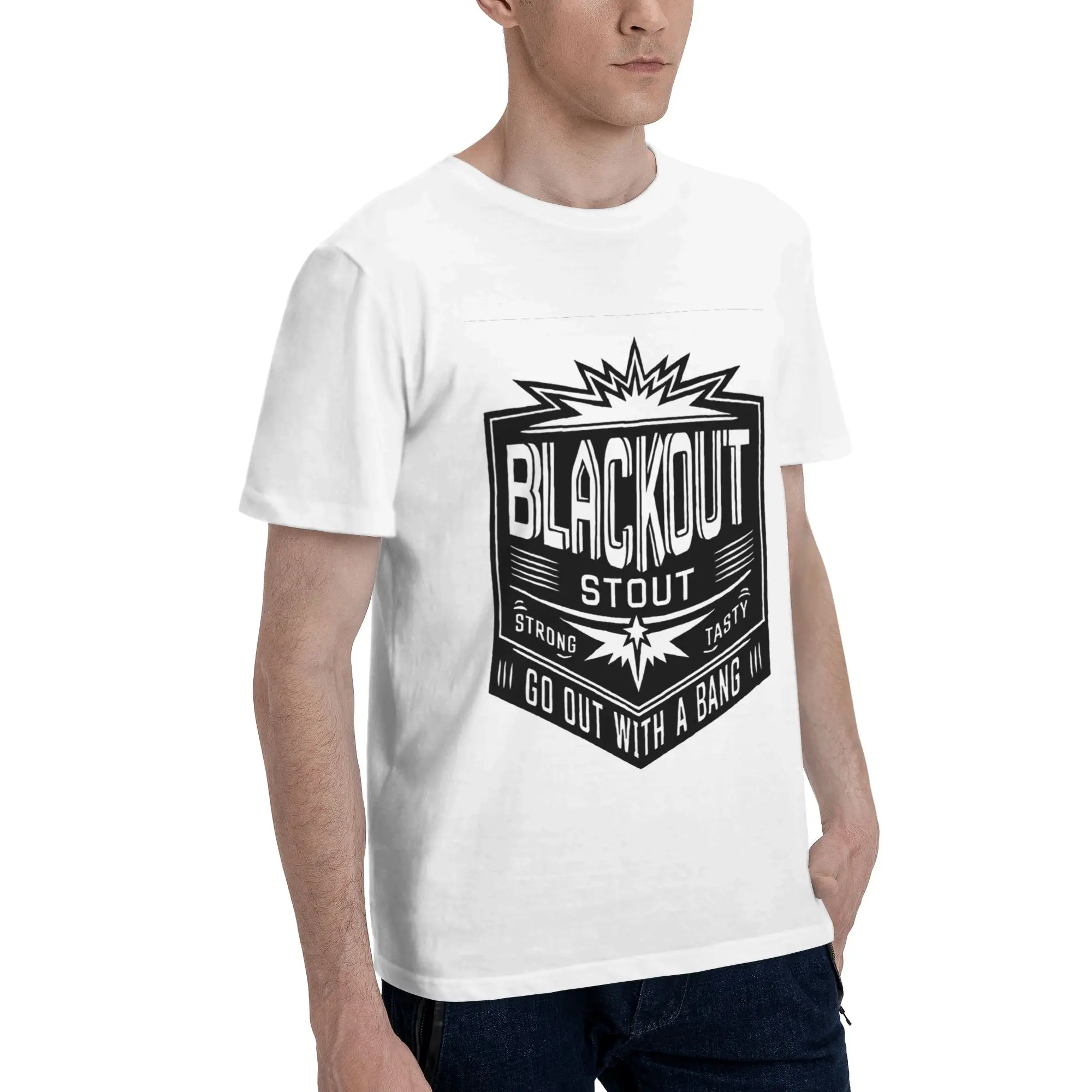 

Deep Rock Galactic Black Out Stou Men T-Shirt Plus Size T Shirts Men's O-Neck Cotton Tees Short Summer Male