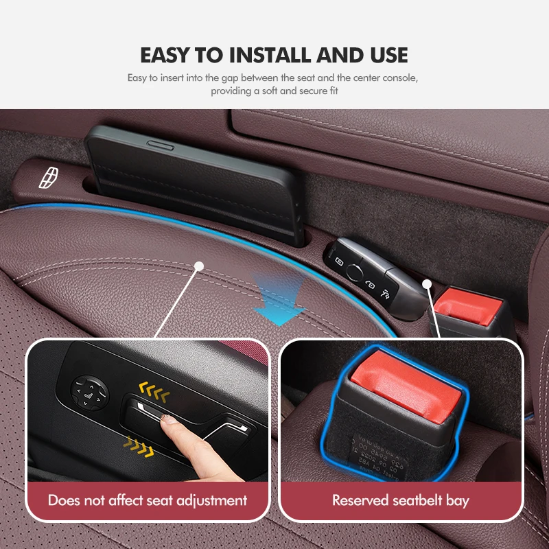 For Geely Monjaro Atlas Tugella Geometry C Coolray Emgrand ec Car Seat Crevice Storage Box Multifunctional Phone Key Holder Inte