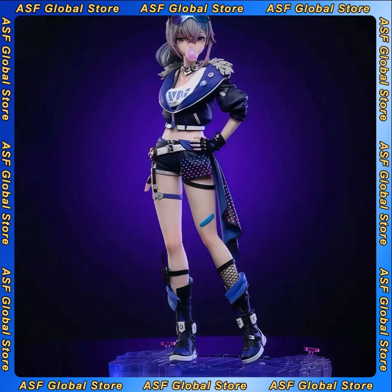 30cm honkai estrela ferroviário anime figura prata lobo perímetro modelo linda menina estátua decoração ornamentos presentes de natal brinquedos