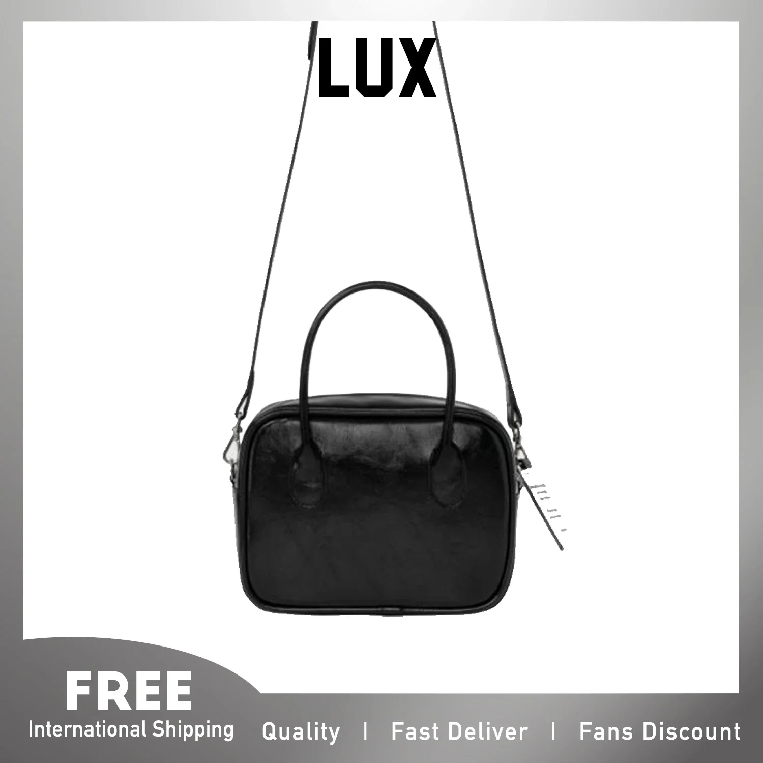 Lux New Collection Korea Designer Brand Mini Square Pillow Handbag Shoulder Bag for Women Girl Jennie Style PU Leather Fashion