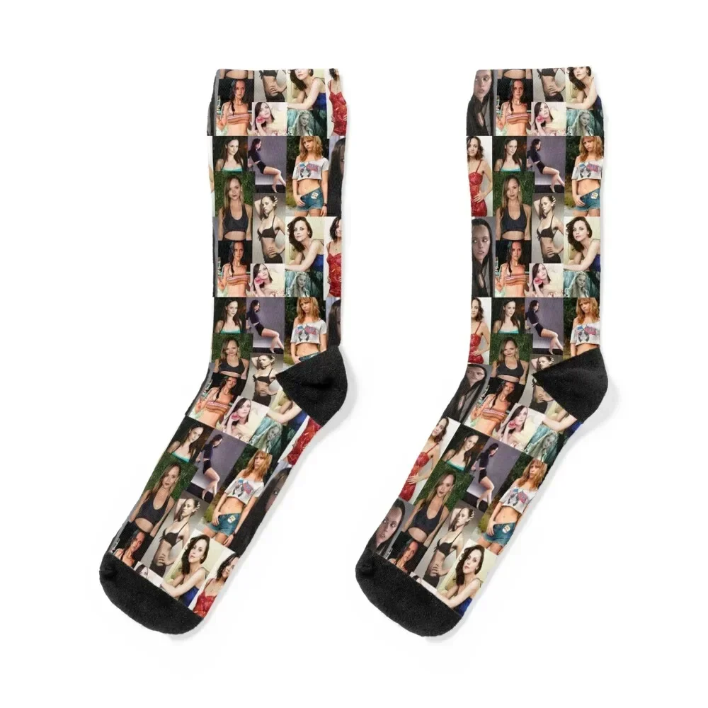 

Christina Ricci ORIGINAL BY CRUSHART1 ON REDBUBBLE Socks crazy Christmas new year Men Socks Luxury Brand Women's