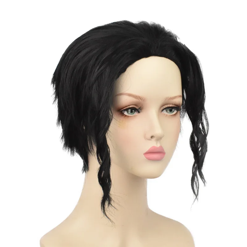 Adulto Cos Party Anime Hombres Kibutsuji Muzan Cosplay Peluca corta negra
