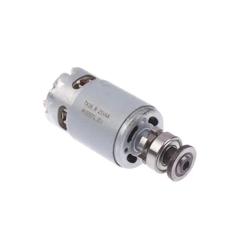 1Pc Mini 550 DC ELectric Motor 16.8V/18V/21V Universal Angle Grinder Micro Motor Screwdriver Drill Motor..