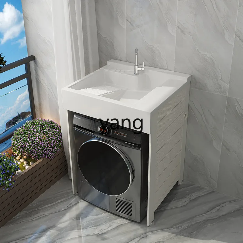 tgf Space Aluminum Small Apartment Washing Machine Balcony Wash Basin Customized Drum Washing Machine