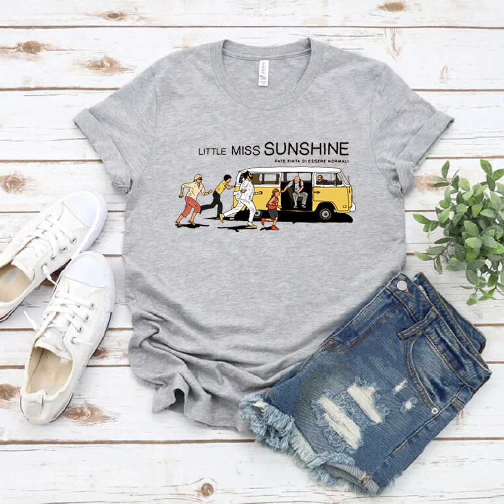 Maglietta Little Miss Sunshine commedia film Merch maglietta classica da donna maglietta grafica a maniche corte carina maglietta da donna Streetwear