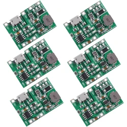 6PCS 2A USB 18650 Lithium Li-ion Battery Charger Module Boost 3.7V to 5V 9V 12V Adjustable DC-DC Step Up Boost Module TP4056