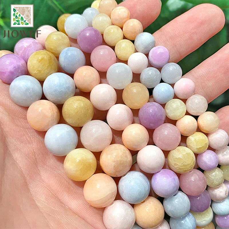 Smooth Beige Persian Jades Stone Round Loose Beads 6/8/10/12mm for Handmade Jewelry Making DIY Bracelets Earrings 15\'\' Strand