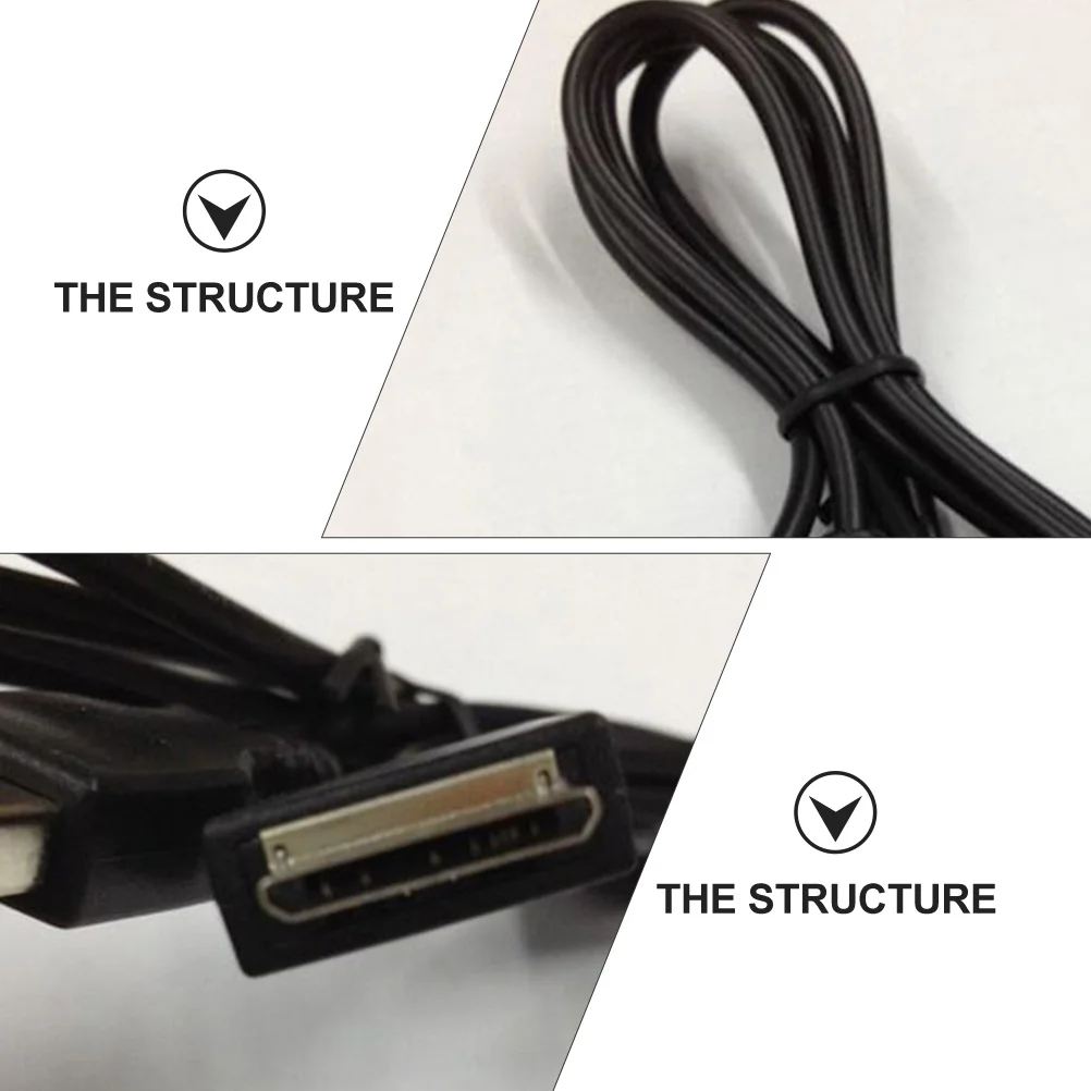 

2pcs Mp3 Data Cable Copper Core Abs Durable Flexible For -Nw20Mu Mp4 Player Charging Sync Audio Adapter Wire Usb Charging