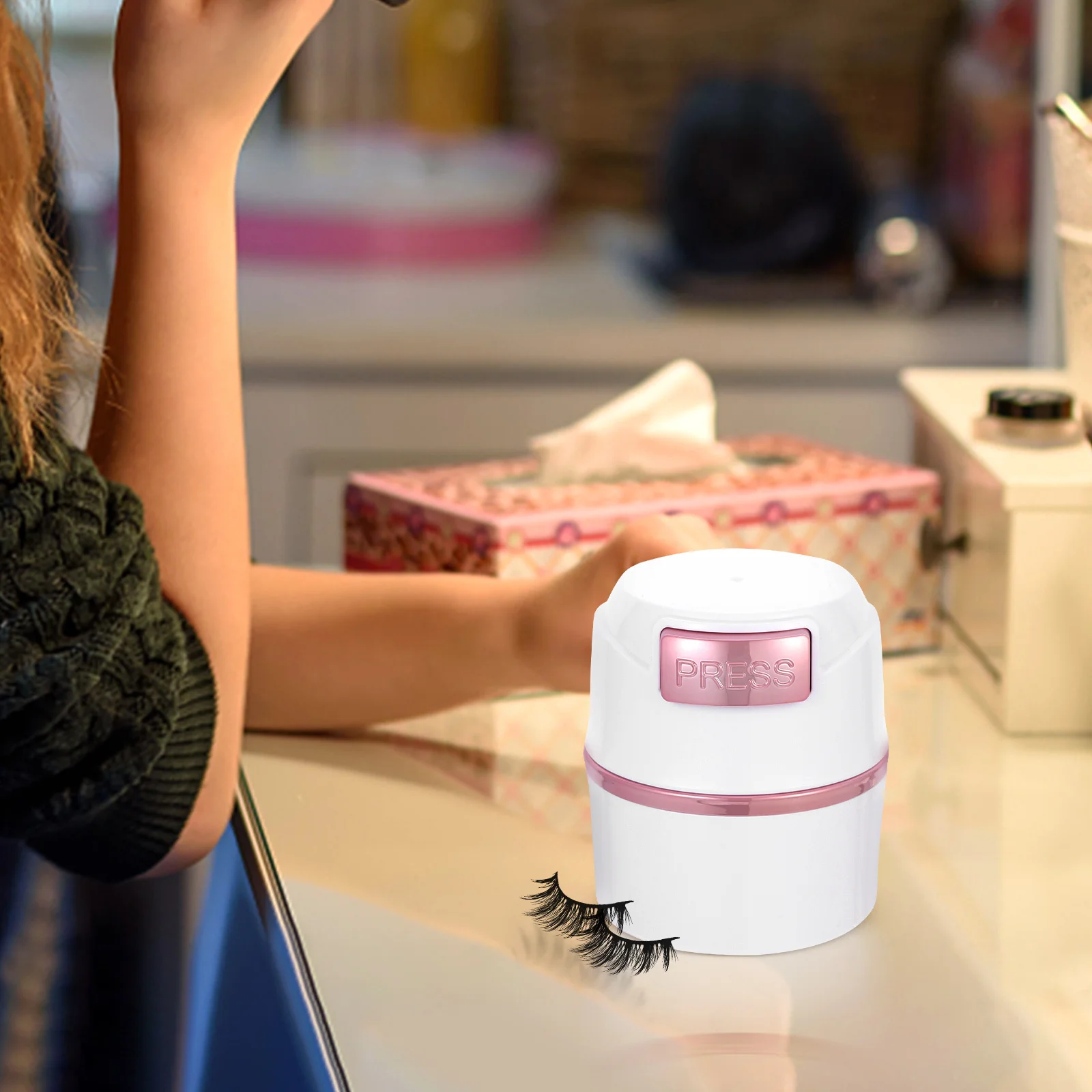 ختم جرة الغراء رمش حاوية موثوقة مقاومة للماء لتخزين تمديد رمش بناء قوي صالون الصف المهنية و