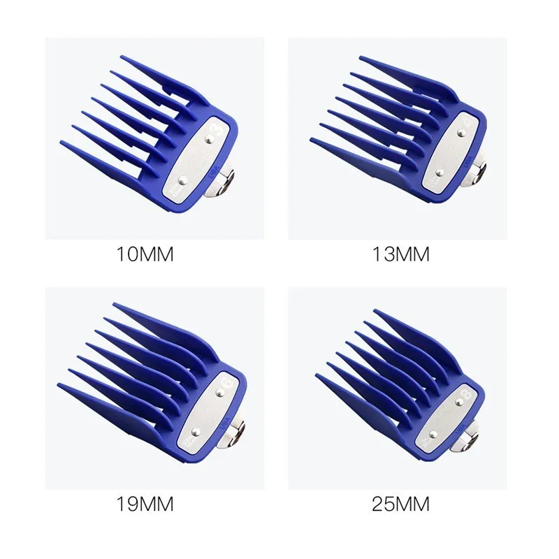 8Pcs/Set Limit Comb For Wahl Hair Cutting Machine Clipper Guards Barber Shop Professional Cutting Guide Combs Hang Buckle Y0415