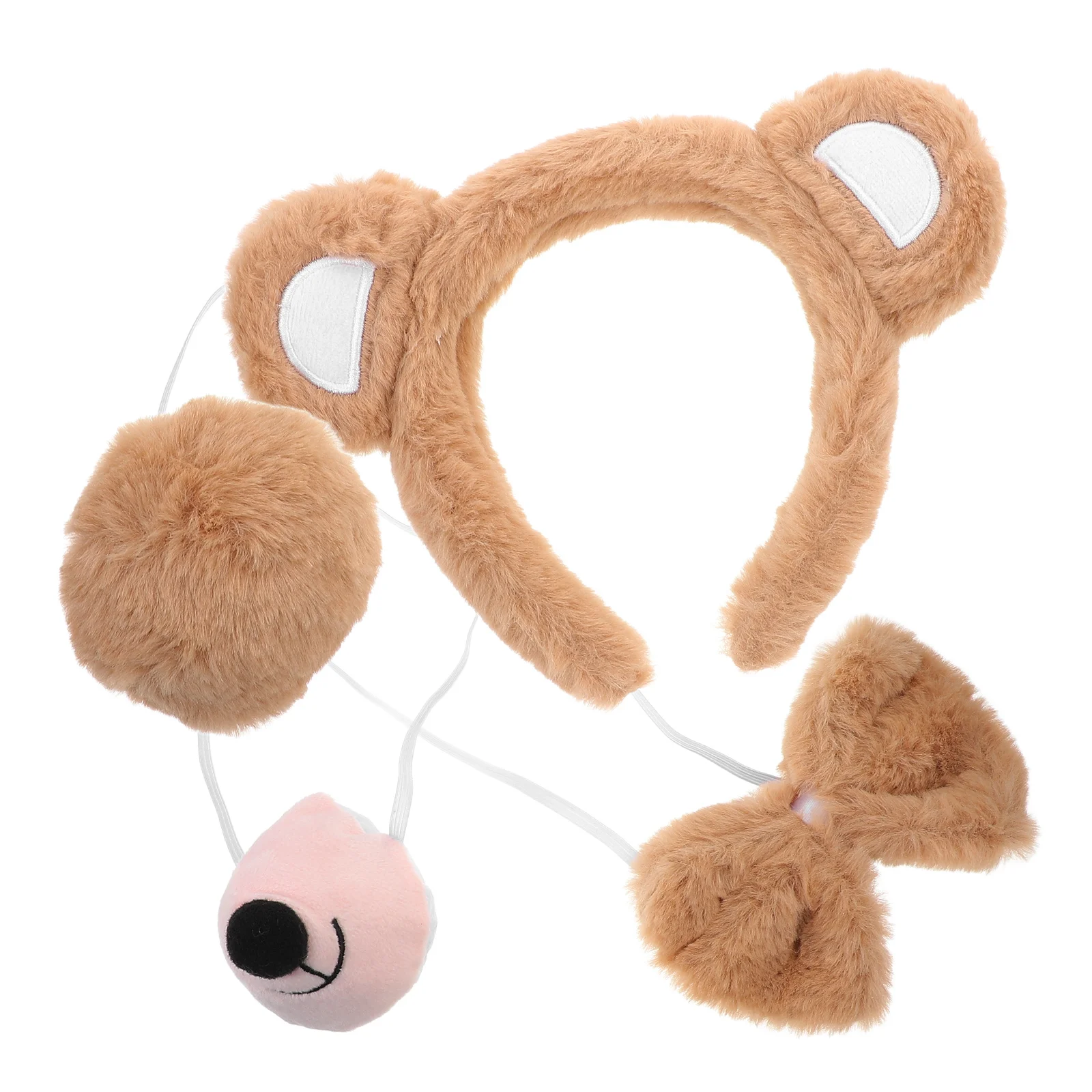 

Bear Clothing Props Headband Kids Cosplay Costume Animal Ears Tail Accessories Halloween Child