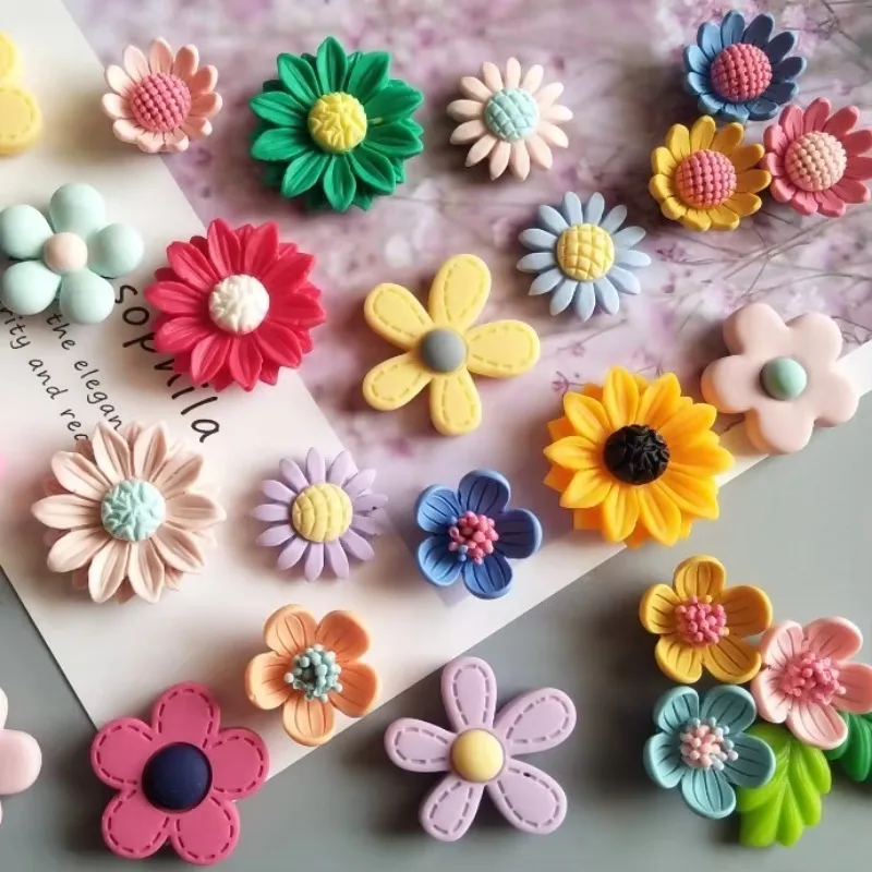 Cukierkowy kwiat matowe magnesy na lodówkę z żywicy kreatywne koreańskie magnesy 3d magnesy z kreskówek Home Decore