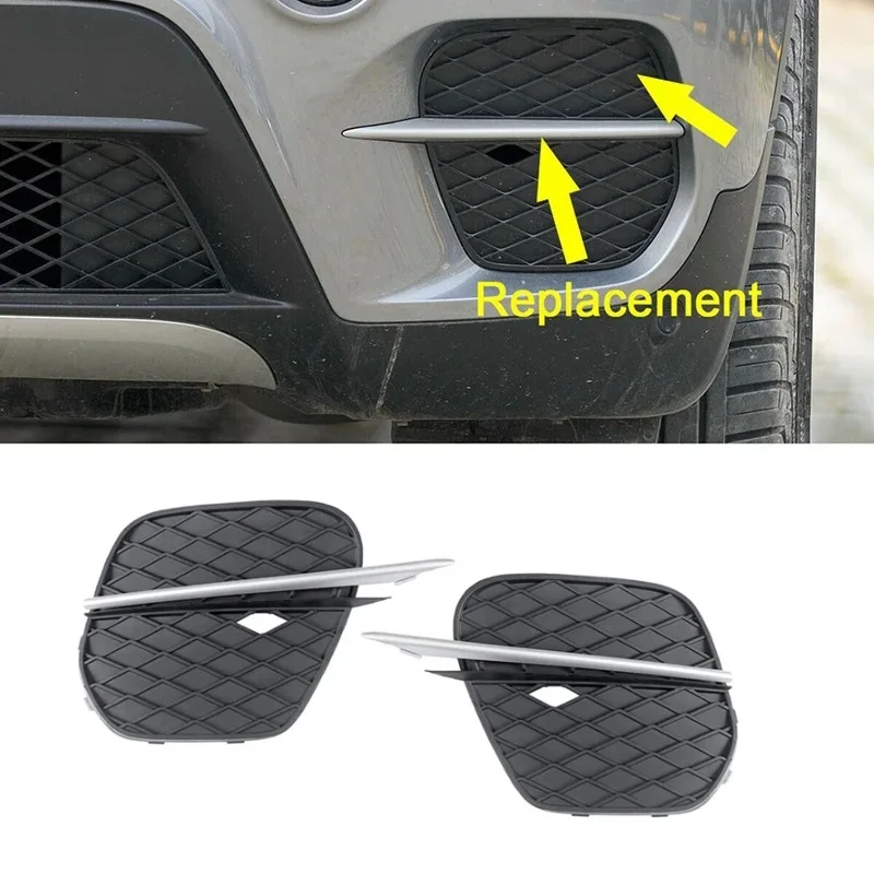 

1 Pair Front Bumper Grille Cover Grill Trim for -BMW X5 E70 2011-2013 51117222859 51117222860