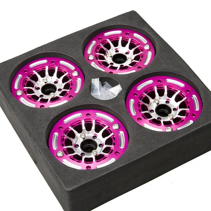 

RhinoRC MOZA 1,9-дюймовый черный, розовый цвет, алюминиевый обод, 4 шт.