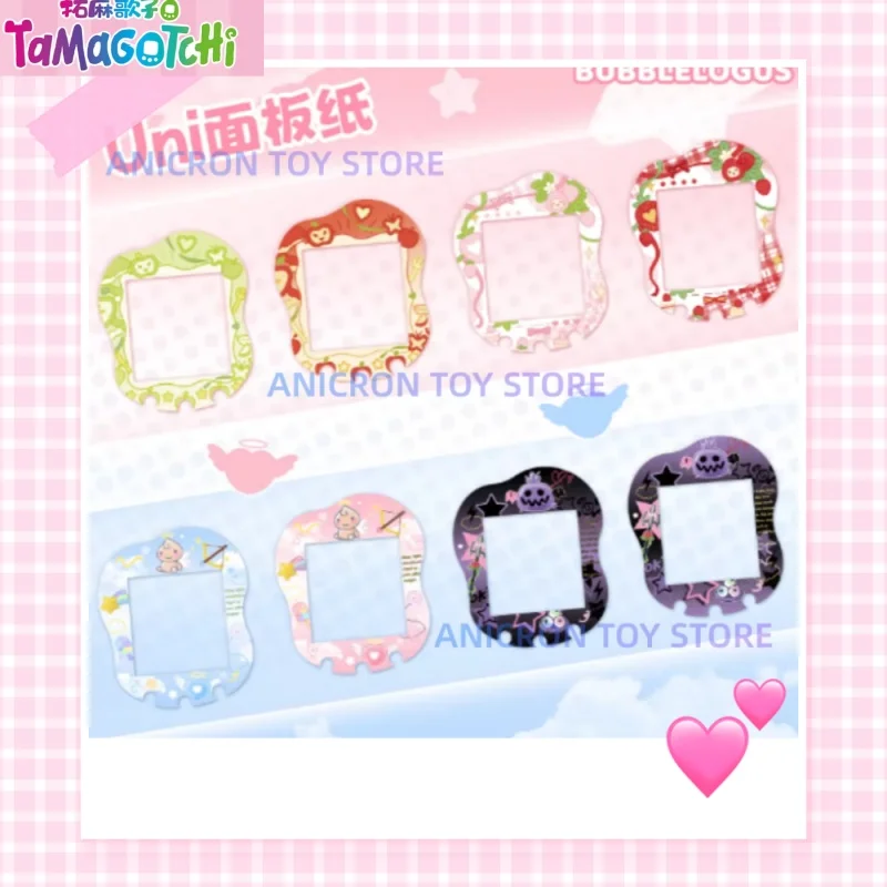 재고 있음 타마고치 유니 펫 머신 데빌 엔젤 딸기 사과 보호 패널 종이 배송 도구