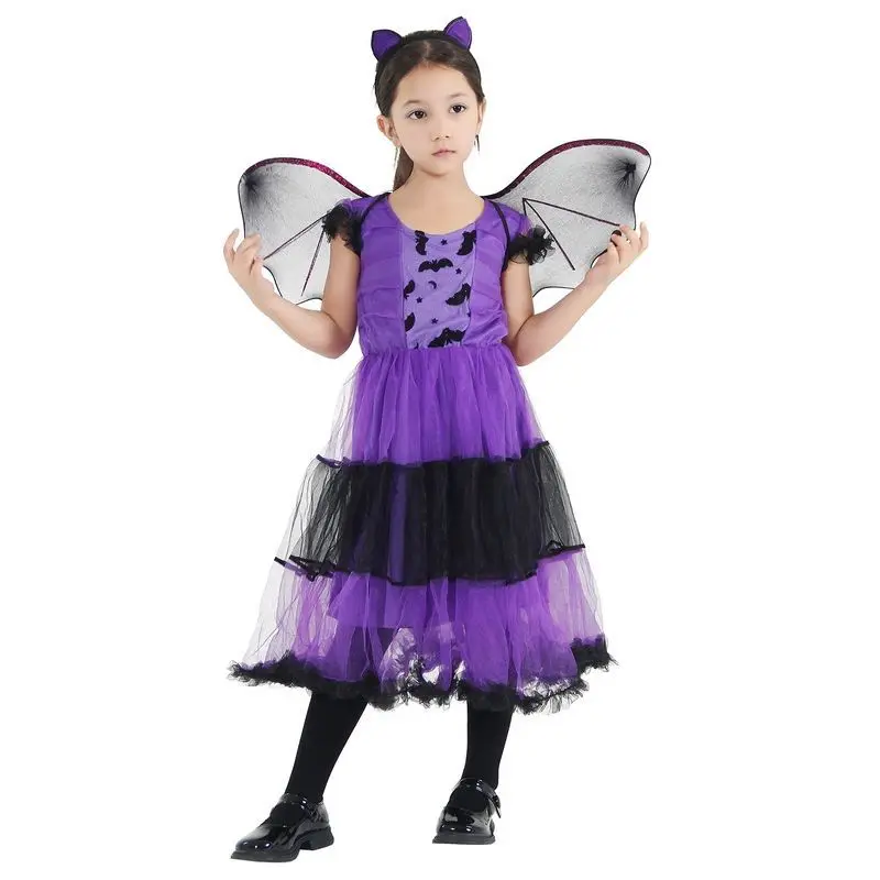 Robe d'Halloween Gelcosplay pour Garçon et Fille, Performance sur Scène, Boule de Maquillage, Fantôme, Everak, Lolita, Sorcière