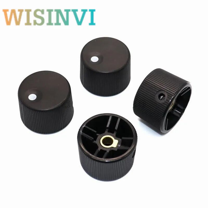 5pcs plastic knob cap Potentiometer knob Screw Machinery knob cap Diameter 35mm Height 24mm circular hole Inner Hole 6mm