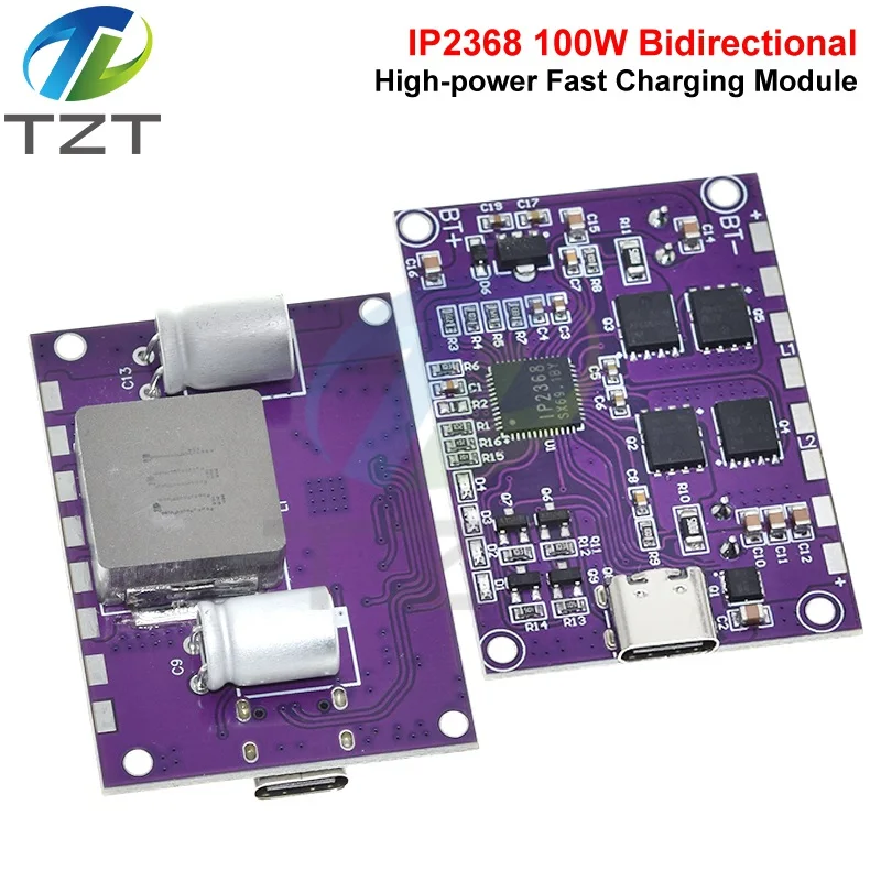 IP2368 Bidirektionales 100W Schnelllademodul Buck-Boost Typ-C Schnittstelle 2-5S Lithium-Batterie Hochleistungs-Schnellladegerät