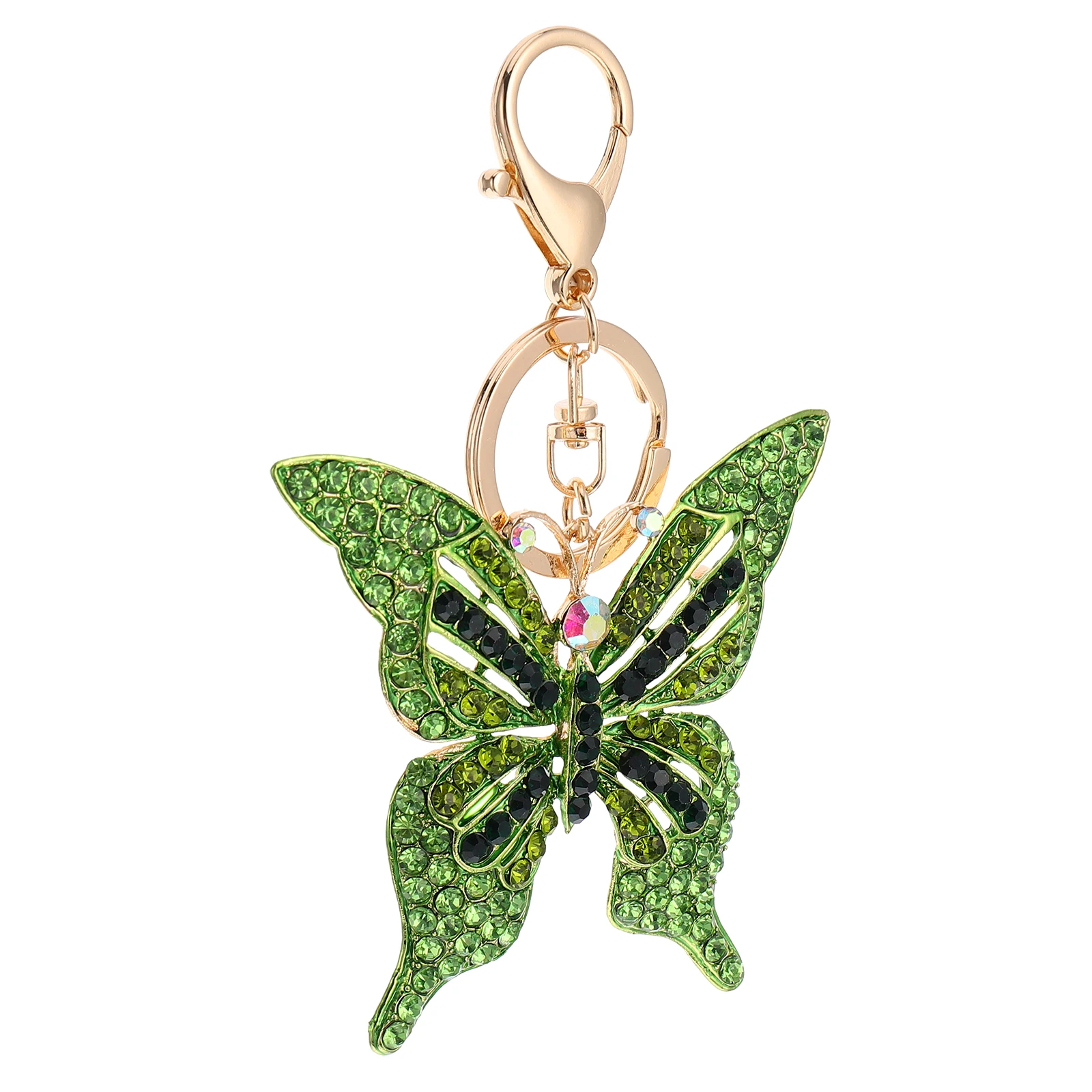 

Butterfly Shape Alloy Keychains Crystal Pendant Bag Decor Key Chain Pendants Christmas naments Lovely Fashion Accessories