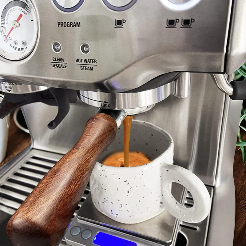 مقبض ماكينة القهوة 54 مللي متر Portafilter بدون قاع مع مصفاة عفريت 54 مللي متر لسلسلة Sage 8 870/875/878/880 حامل مرشح المريمية