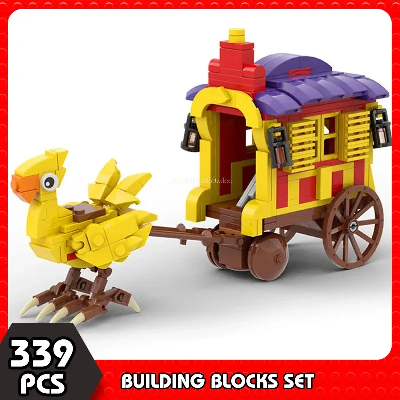 

Игрушка-талисман Moc, игрушка-конструктор с животными, Chocoboed, птица-прицеп, игрушка в сборе, подарок