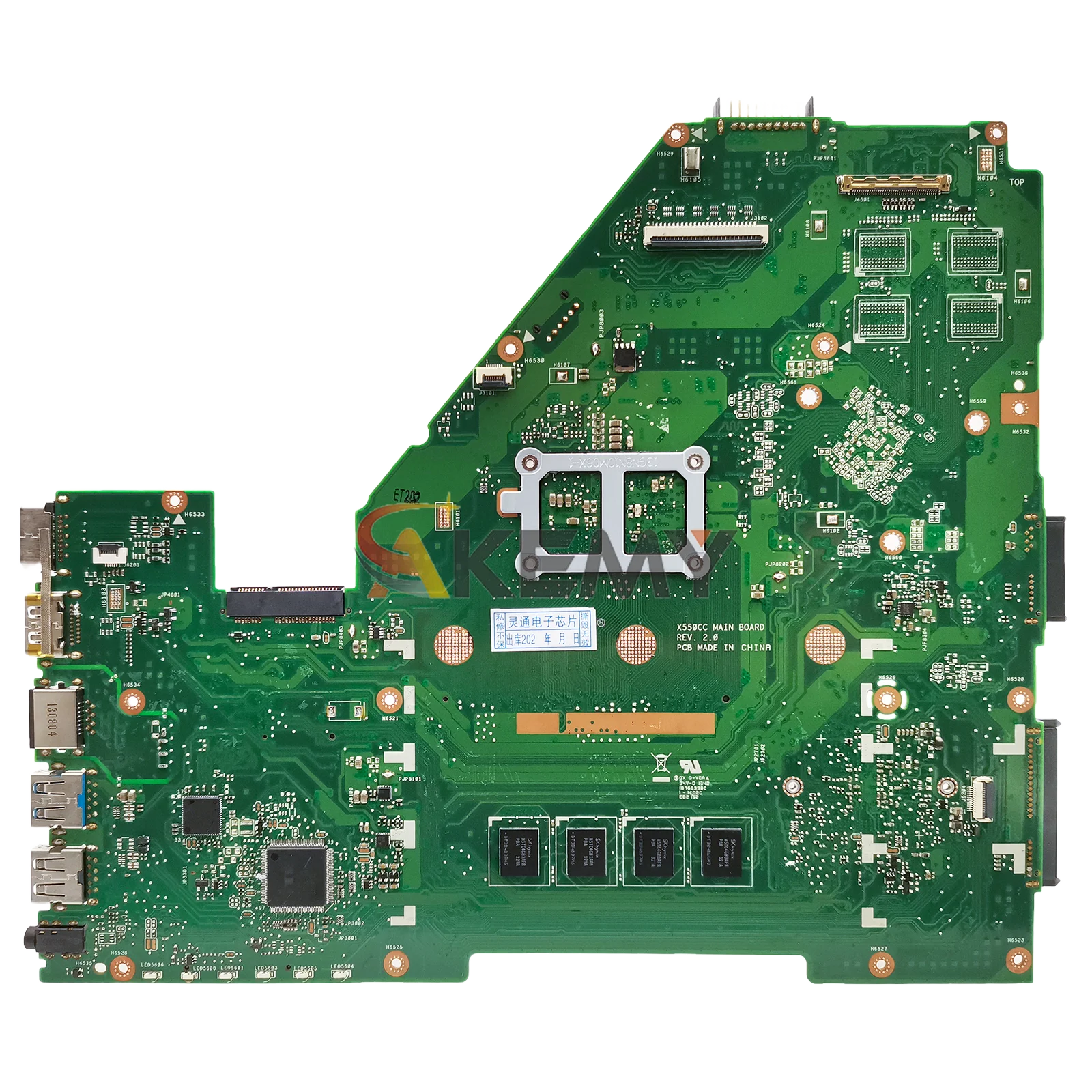 X550CA Laptop Motherboard Für ASUS VivoBook X550C X550VC X550VB R513C X550CC X550CL X552 A550V Y581C Mainboard Mit I3 I5 I7 CPU
