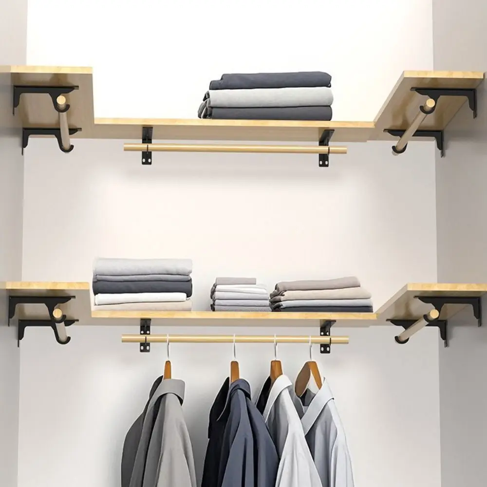 2 pcs Heavy Duty Triangular Bracket Rustproof Metal Bracket Shelf Brackets Thickened Sturdy Triangle Layer Board Support Garden