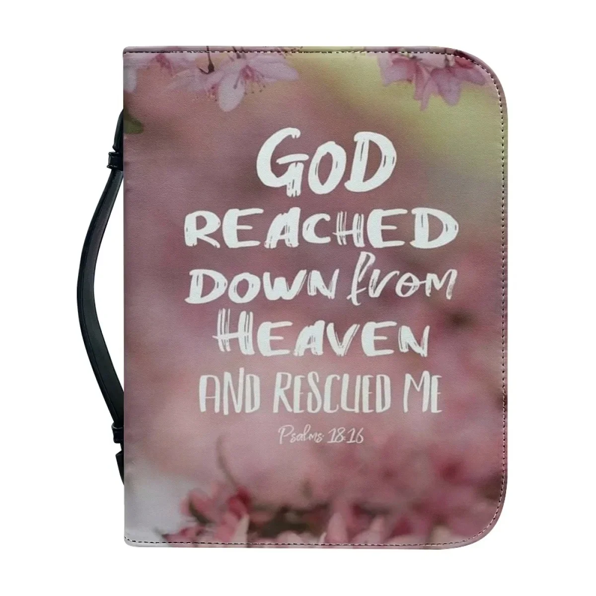 Bolsos con estampado de versículo de la Biblia para mujer, Funda de cuero PU, libro de estudio exquisito, cajas de almacenamiento para damas, bolso de Santa Biblia