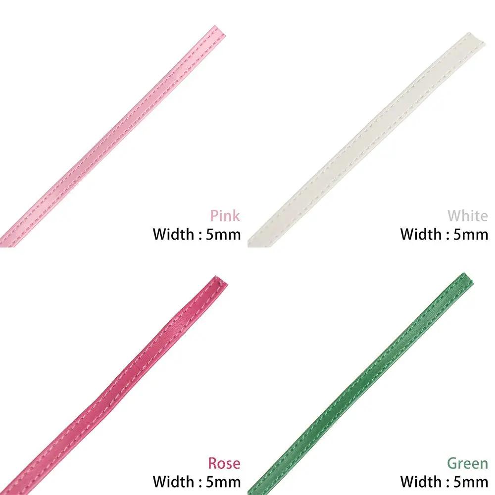 Width 3/5mm DIY Handmade Super Mini Belts Length 50cm DIY PU Material Doll Waist Belt Clothes Accessories Doll Bags Belt
