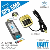 M5Stack Official GPS/BDS Unit with SMA Antenna(AT6668)