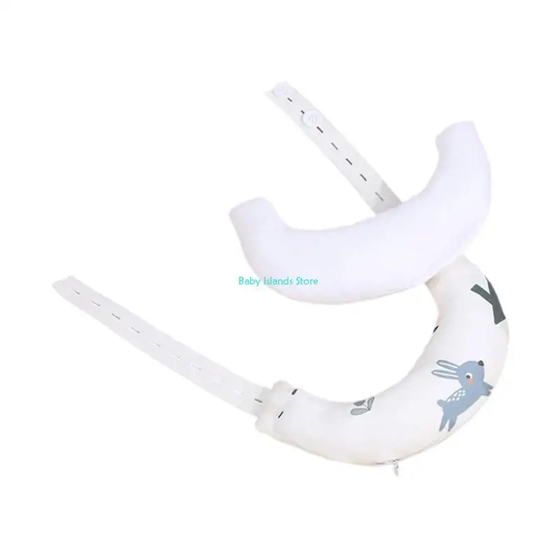 K92D وسادة دعم رقبة الطفل وسادة حضانة قطنية قابلة للتنفس مع نمط كرتوني