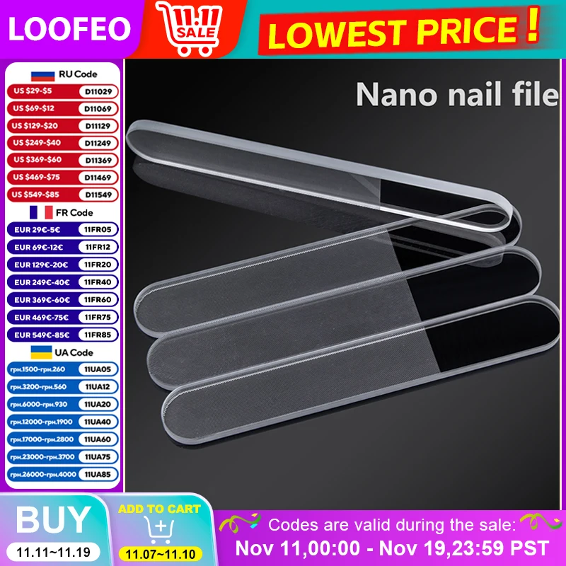 

10 шт., нано-стеклянные пилочки для ногтей, буферные кристаллы, прозрачные шлифовальные, полирующие, шлифовальные блоки для ногтей, прочная пилочка для педикюра, инструмент для дизайна ногтей