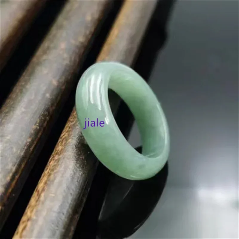 Jiale/Hand-Carved/ Natural Jade Ring Men's Travel Women's Party Wedding Decoration Fine Jewelry Accessories Couple Family Gift