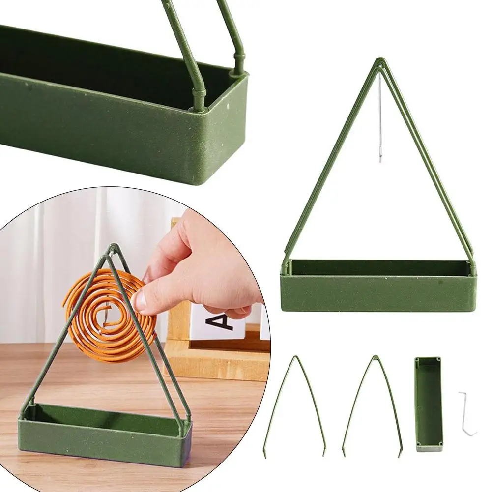 Fireproof Mosquito Repellent Coil Holder Retro With Handle Portable Flame Retardant Plastic Safety Home Garden Decor