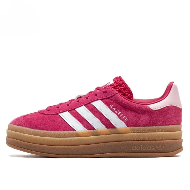 Adidas Originals Gazelle Bold Multi-functional Anti-slip Wear Comfortable Shock Absorption Fashion Low-top Board Shoes For Women