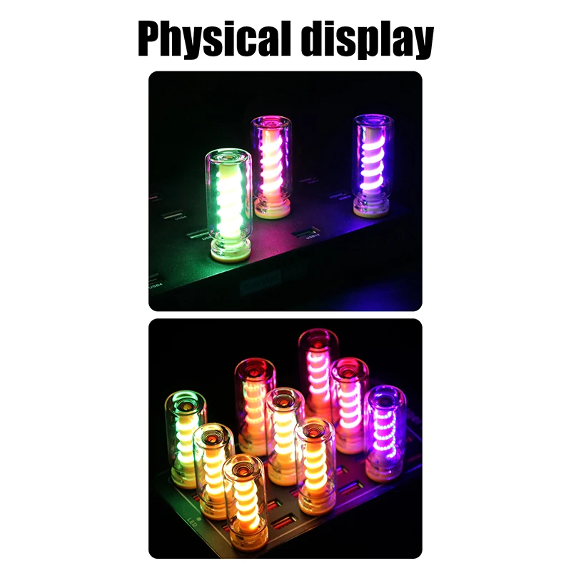 1PCS LED USB Filament Light Bulb DC 5V Touch Adjustable Brightness Nightlight Bulb Car Interior Atmosphere Lamp Mini Night Light