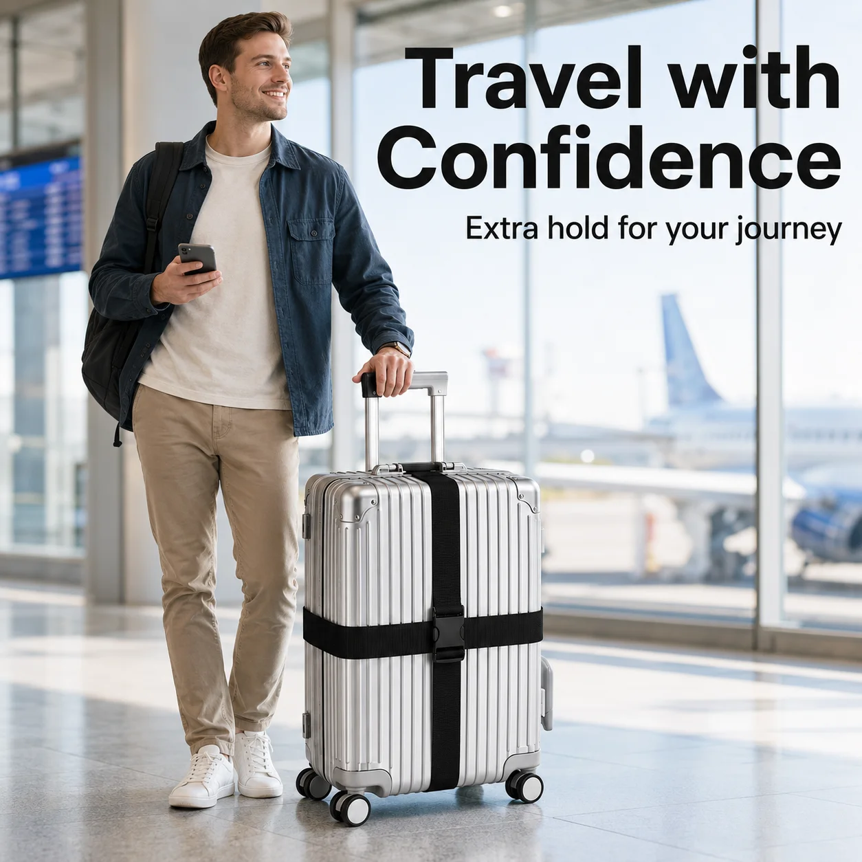 2Pcs Straight Shaped Luggage S - Travel Accessories Luggage Straps recension och pris
